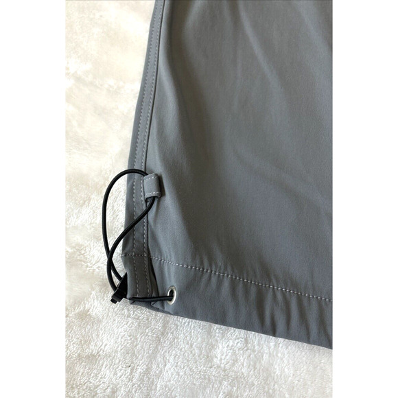 Chico’s Cargo Pants Casual Belted Polyester Blend Size 3 L Gray Pockets NWOT - Picture 7 of 8